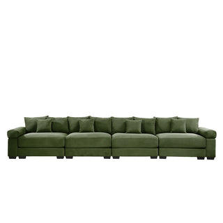 Velora Cloud Modular Sofa - Green