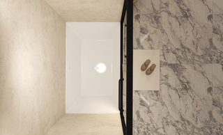 56-60" W × 60" H Tempered Glass with Explosion Proof Film, Aluminum Frame Double Sliding Shower Door, "1/4 (6 mm), Stainless Steel handle, Matte Black Dweva