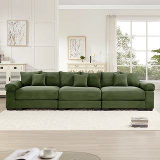 Velora Cloud Modular Sofa - Green