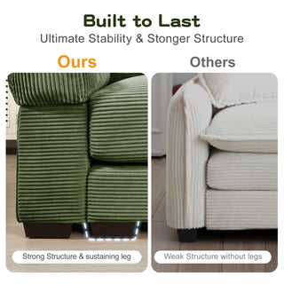 Velora Cloud Modular Sofa - Green