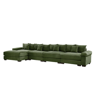 Velora Cloud Modular Sofa - Green
