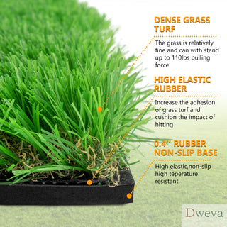 10x5 FT Golf Putting Green, Golf Training Mat with High-quality Turf, 3 Holes, 3 Flags and Cups for Indoor Outdoor Dweva