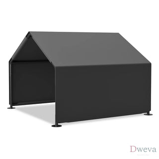 Dog Shade Shelter, Portable Pet Tent, Water Resistant Dog House for Shade Protection, Outdoor, Garden, Patio, Backyard, Gray Dweva