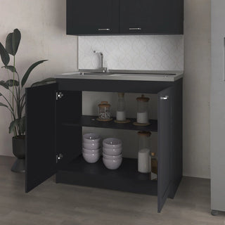 Montello Utility Sink, Kitchen, Black Dweva