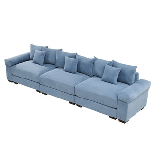 Velora Cloud Modular Sofa - Blue