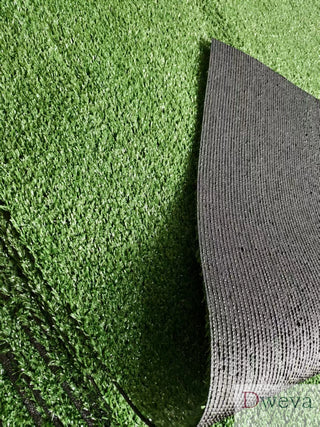 3ft x 32ft Premium Artificial Turf Mat with Drainage Holes. Thick Fake Grass with Rubber Backing, Ideal for Indoor/Outdoor Pet Areas, Garden, Lawn, Patio & Balcony Decor(Grass height 0.6 inches/1.5cm) Dweva