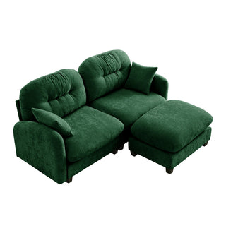 Mira Loveseat With Ottoman Dweva