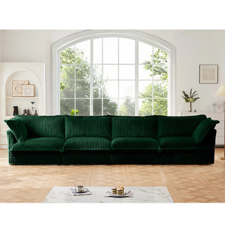 Slipcovered Fluffy Sofa - 4 Seat Dweva
