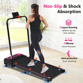 NEW Folding Walking Pad Under Desk Treadmill for Home Office -2.5HP Walking Treadmill With Incline 0.5-7.5MPH 300LBS Capacity Treadmill for Walking Running - Two Ways to Adjust Speed Dweva