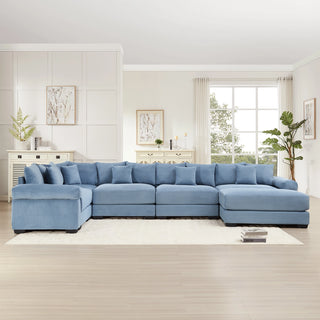 Velora Cloud Modular Sofa - Blue