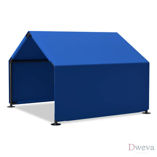 Dog Shade Shelter Outdoor Tent for Small Medium Dogs, Waterproof Sun Protection Pet House for Dogs, Small Animals and Livestock, Blue Dweva