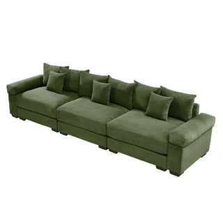 Velora Cloud Modular Sofa - Green