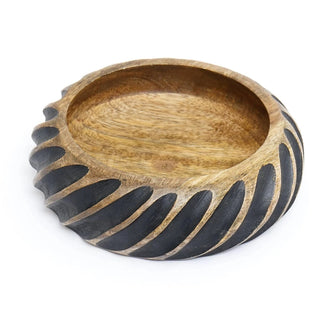 Dannel Handmade Wooden Bowl with Black Filler Dweva