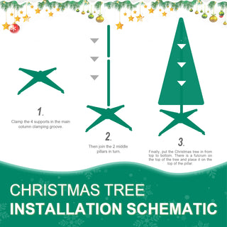 6FT Flocked Pop-Up Christmas Tree with 150 Warm White UL Lights – Pre-Decorated with Ornaments, Snowflakes, Ribbons & Large Bow – Easy Assembly & Space-Saving Holiday Décor Dweva