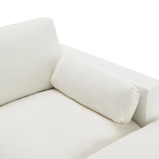 86.5'' U-Shaped Sofa with Storage Pockets Dweva
