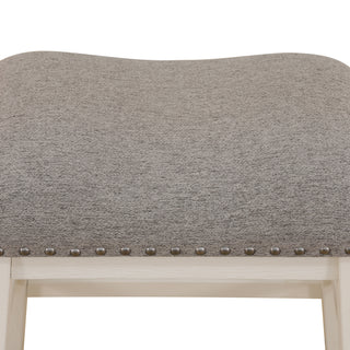 White Oak with Black MDF Top and Grey Linen Living Room Table set 5 PIECES