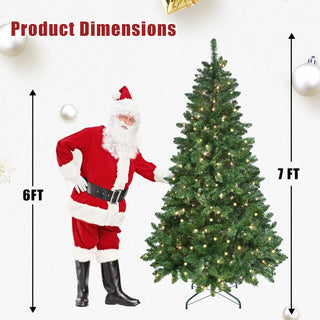 6ft Green Christmas Tree with 300 WiFi-Controlled RGB LED Lights, 751 PVC Tips, 38 Light Functions, Music Sync, Hinged Structure & Metal Stand – Smart App-Controlled Holiday Tree Dweva