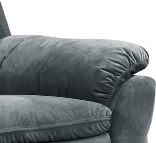 Felix Collection Contemporary Style Fabric Upholstered Living Room Electric Recliner Power Chair, Dark Grey Dweva