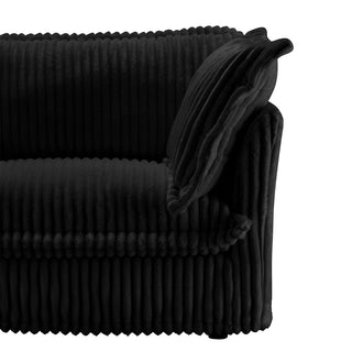 Slipcovered Fluffy Sofa - 2 Seat Dweva