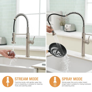 Touchless Kitchen Faucet,Hands Free Automatic Smart Kitchen Faucet Dweva
