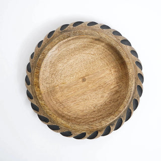 Dannel Handmade Wooden Bowl with Black Filler Dweva