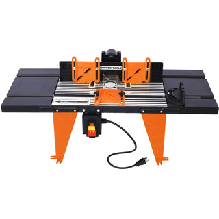 Electric Benchtop Router Table Wood Working Tool,black,orange color Dweva