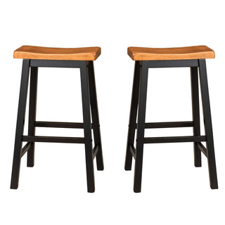Wood 29" SADDLE STOOL Dweva