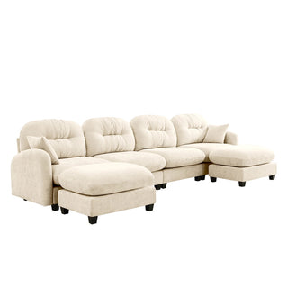 Mira King With Double Ottoman Dweva