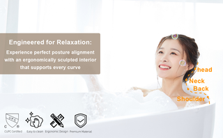 55" Acrylic Freestanding Bathtub, Stand Alone Soaking Tub, Glossy White Acrylic, Toe-tap Chrome Drain, cUPC Certified Dweva