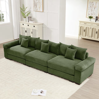 Velora Cloud Modular Sofa - Green