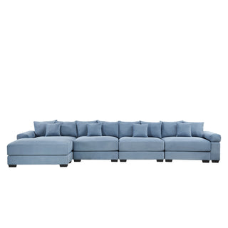 Velora Cloud Modular Sofa - Blue