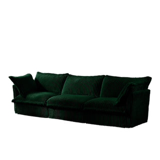 Slipcovered Fluffy Sofa - 3 Seat Dweva