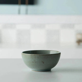 Handcrafted Aqua Rustic Ceramic Soup Bowl – 600 ML - Elegant Dining Bowl Dweva
