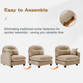 Mira Sofa With Ottoman Dweva