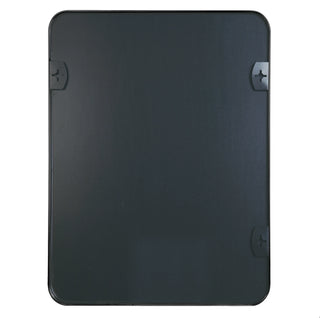 30x40 Inch Black Metal Framed Rectangular Bathrrom Mirror for Wall.(W2203134112) Dweva