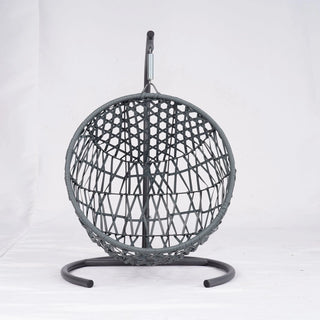 Cat Swing Bed with Stand & Cushion, Cat Egg Chair with Rattan Wicker Appearance, Indoor Hanging Swinging Cat Bed for Cats, Small Dogs, and Small Animals,Brown Dweva
