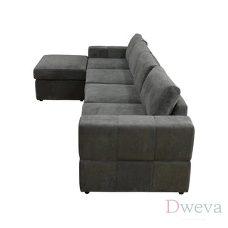 Haven 5-Piece Pineapple Fabric Modular Sectional Sofa Set Dweva