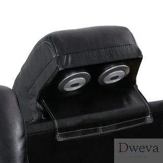 CineLuxe 3-Piece Breathing Leather Recliner Set Dweva