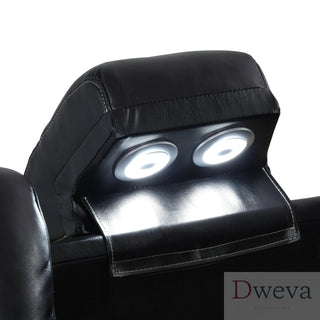 CineLuxe 3-Piece Breathing Leather Recliner Set Dweva