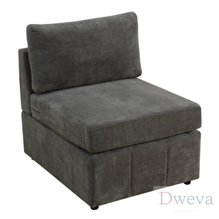 Haven 4-Piece Pineapple Fabric Modular Sectional Sofa Set Dweva