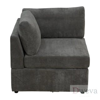 Haven 4-Piece Pineapple Fabric Modular Sectional Sofa Set Dweva