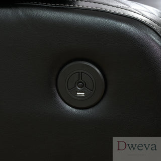 CineLuxe 3-Piece Breathing Leather Recliner Set Dweva