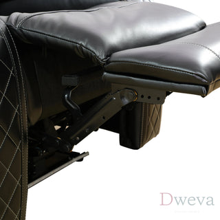 CineLuxe 3-Piece Breathing Leather Recliner Set Dweva