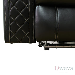 CineLuxe 3-Piece Breathing Leather Recliner Set Dweva