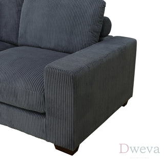 Haven 7-Piece Corduroy Modular Sectional Sofa Set Dweva