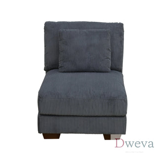 Haven 7-Piece Corduroy Modular Sectional Sofa Set Dweva