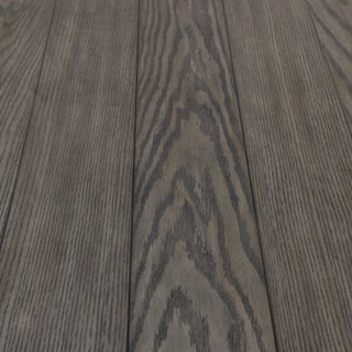 Dark Grey MDF Top and White Oak Drawer Living Room Storage Table