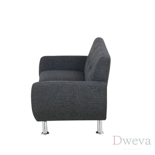 Kendall Tufted Linen Loveseat Dweva