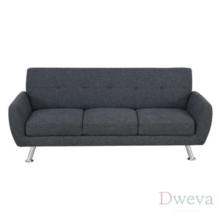 Kendall Tufted Linen Sofa Dweva