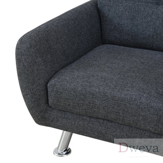 Kendall Tufted Linen Loveseat Dweva